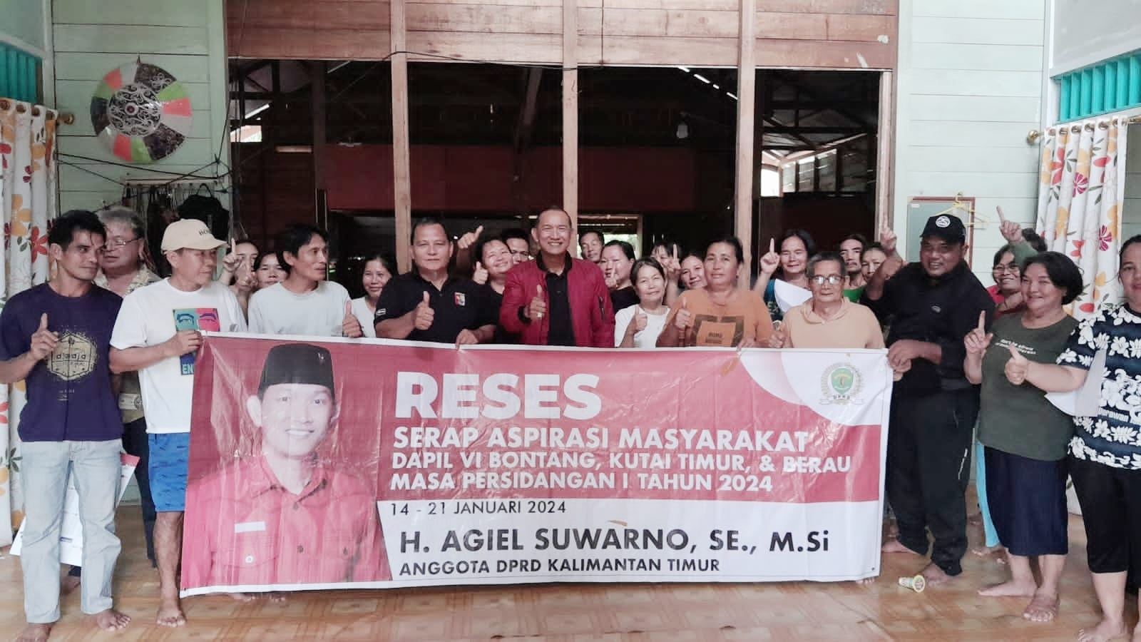 Legislator Kaltim Agiel Suwarno lakukan reses di wilayah dapilnya (foto: ek)