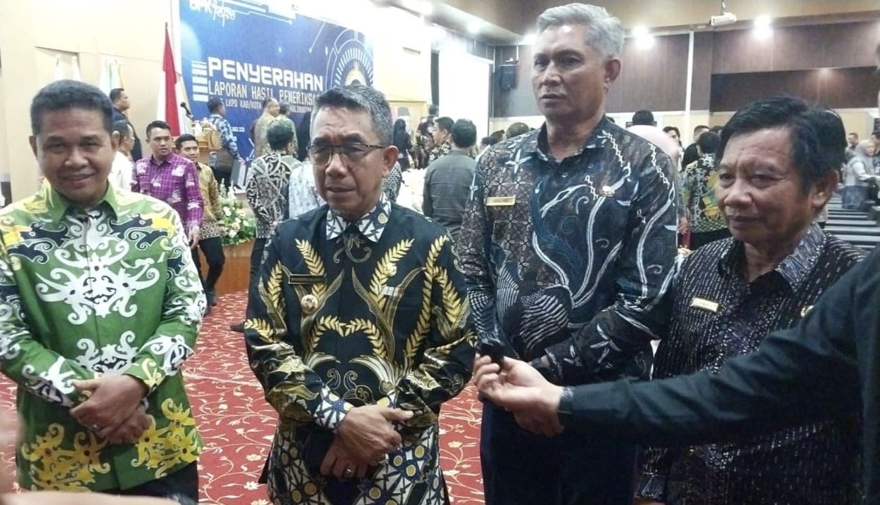 Bupati Kutai Timur usai menerima penghargaan opini WTP dari BPK (dok: ek)