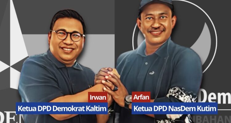 Ilustrasi Ketua DPD Demokrta Kaltim Irwan Fecho dan Ketua DPD NasDem Kutim Arfan (dok: kolase/indeksmedia)